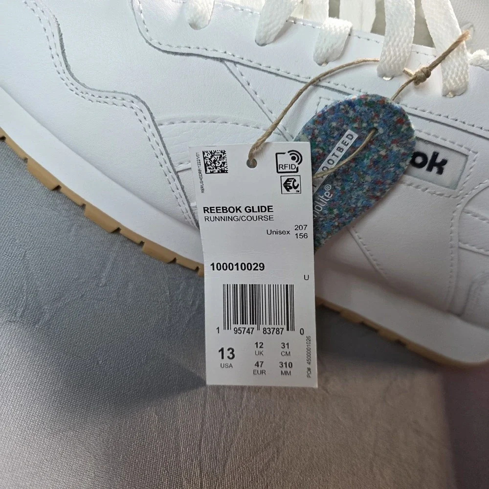 NEW Reebok Glide Men's‎ Sneaker's White Size 13